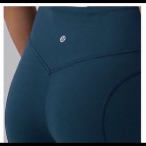 Lululemon Pushing Limits Nocturnal Teal Leggings